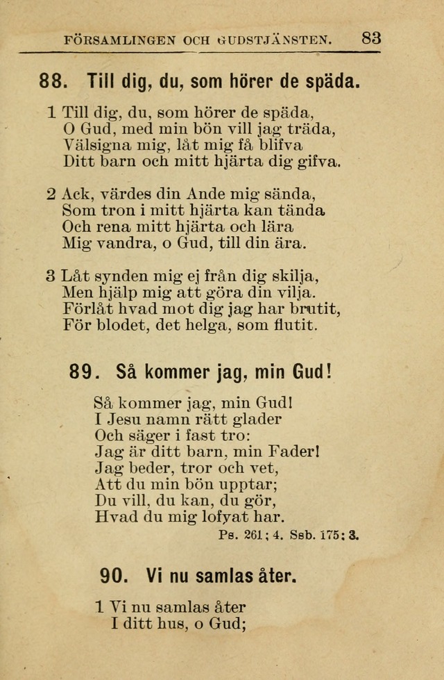 Söndagsskolbok: innehållande liturgi och sånger för söndagsskolan (Omarbetad uppl.) page 83