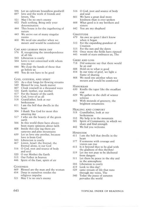 Singing the Living Tradition page 645