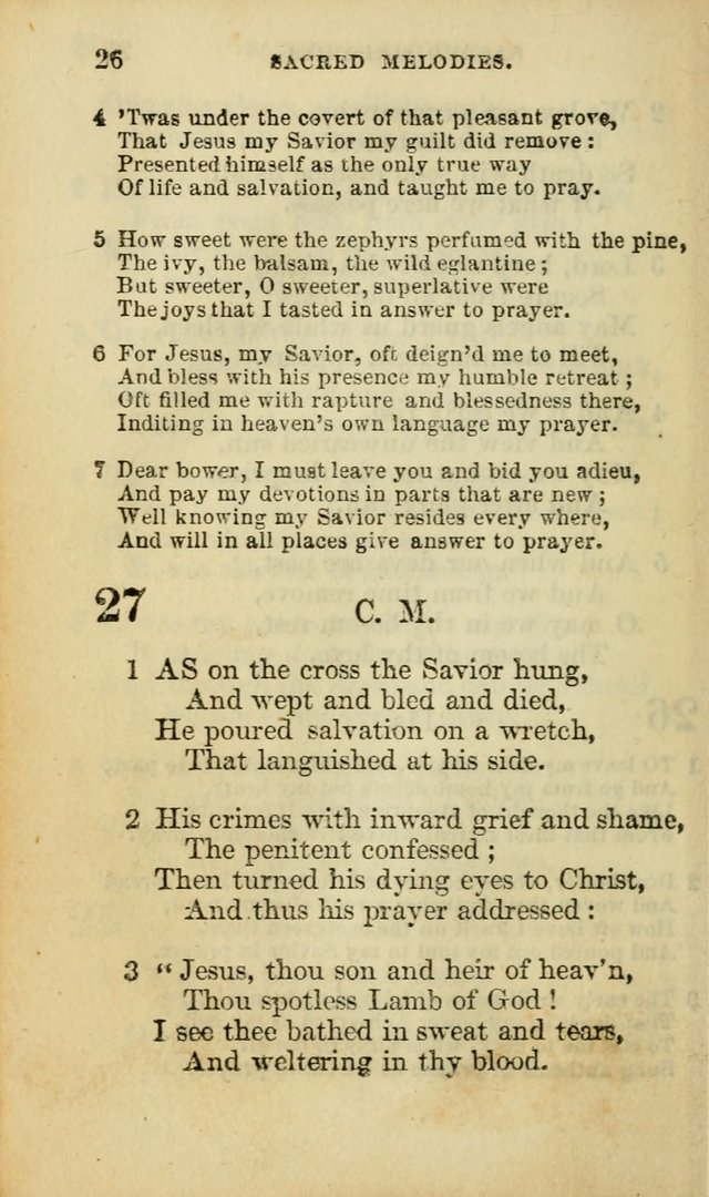 Sacred Melodies for Conference and Prayer Meetings, and for Social and Private Devotion (13th ed.) page 25