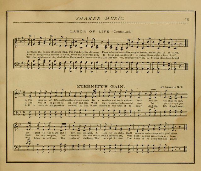 Shaker Music: Inspirational hymns and melodies illustrative of the resurrection life and testimoy of the shakers page 22
