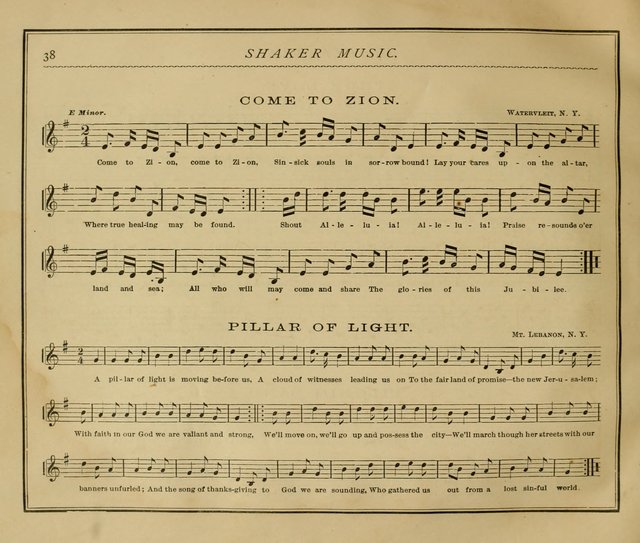 Shaker Music: Inspirational hymns and melodies illustrative of the resurrection life and testimoy of the shakers page 45