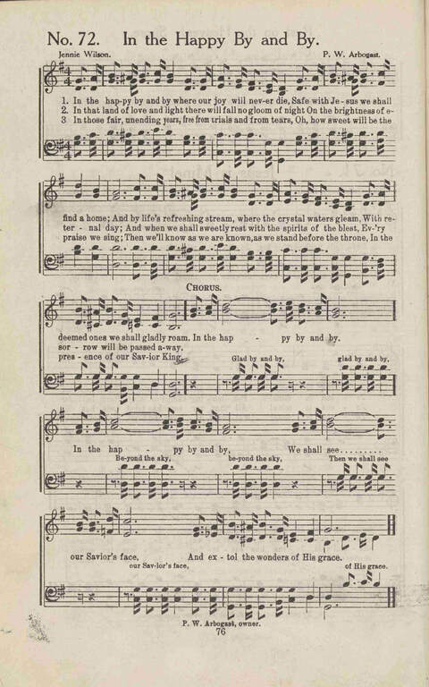 Sacred Melodies: a book of gospel songs for all departments of Christian work and worship page 76