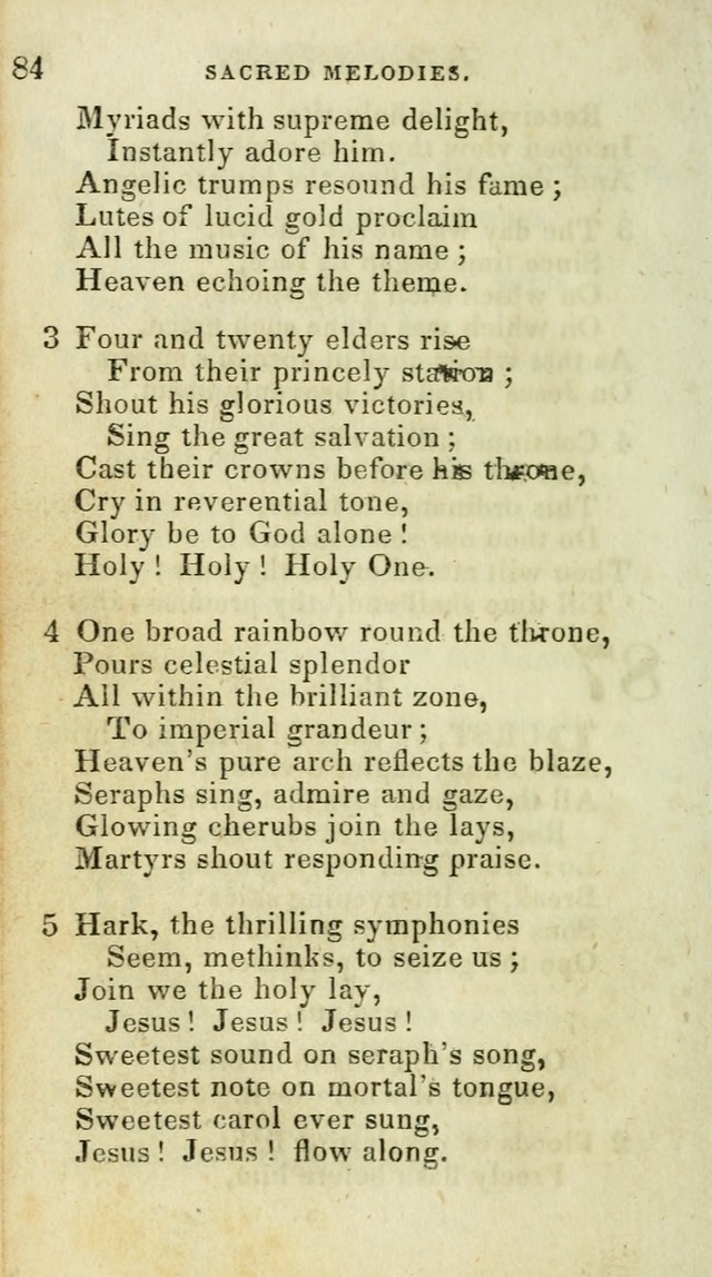 Sacred Melodies: for conference and prayer meetings and for social and private devotion (5th ed.) page 84