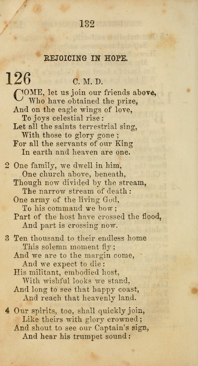 Select Melodies; Comprising the Best Hymns and Spiritual Songs in Common Use, and not generally found in standard church hymn-books: as also a number of original pieces, and translations from...German page 134