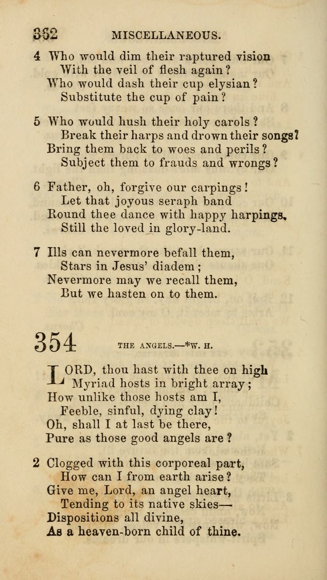 Select Melodies; Comprising the Best Hymns and Spiritual Songs in Common Use, and not generally found in standard church hymn-books: as also a number of original pieces, and translations from...German page 364