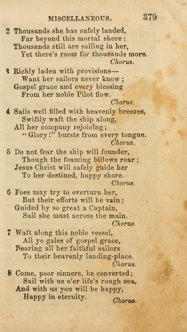 Select Melodies; Comprising the Best Hymns and Spiritual Songs in Common Use, and not generally found in standard church hymn-books: as also a number of original pieces, and translations from...German page 383