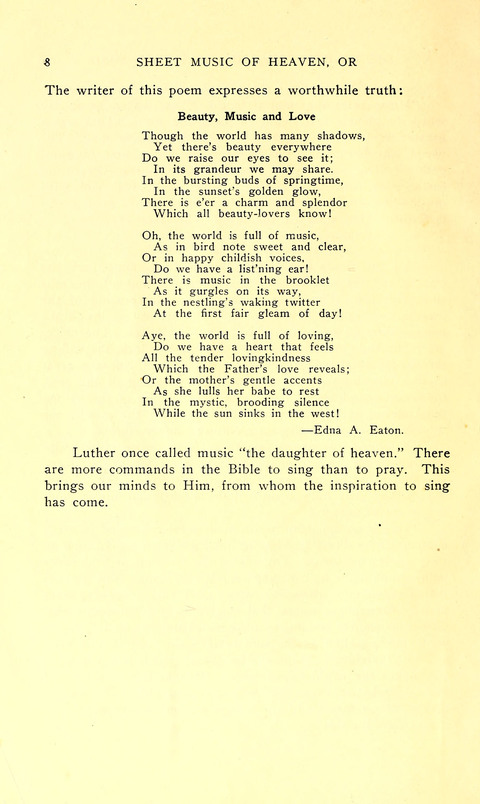The Sheet Music of Heaven (Spiritual Song): The Mighty Triumphs of Sacred Song page ix