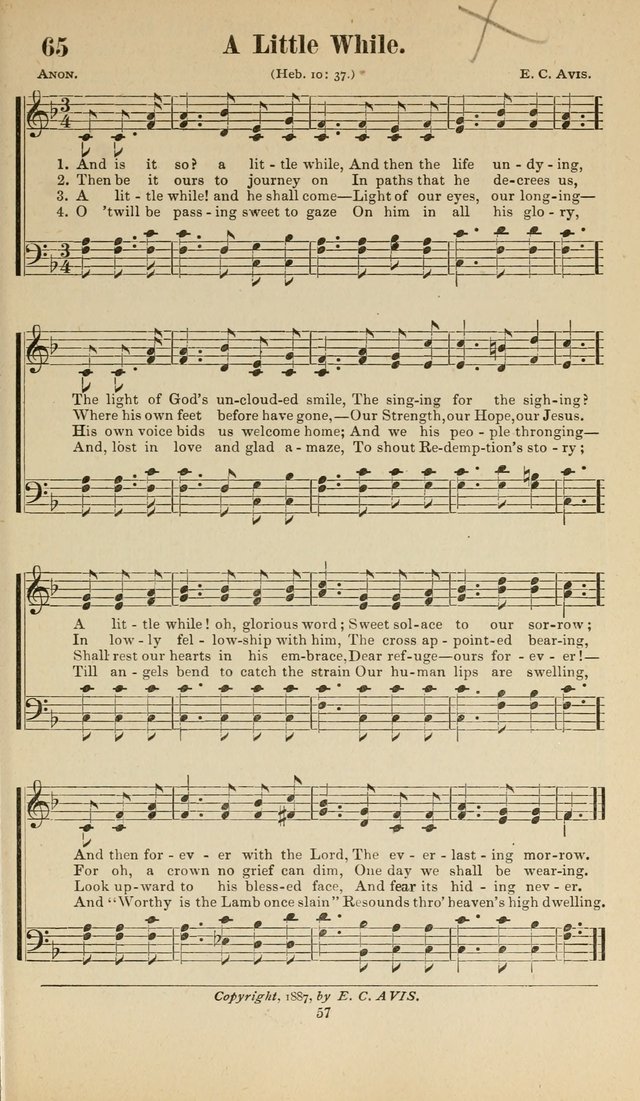 Sacred Melodies Nos.1 and 2 combined: As used by Evangelist H. W. Brown and others, in Gospel Meetings and other religious services page 57