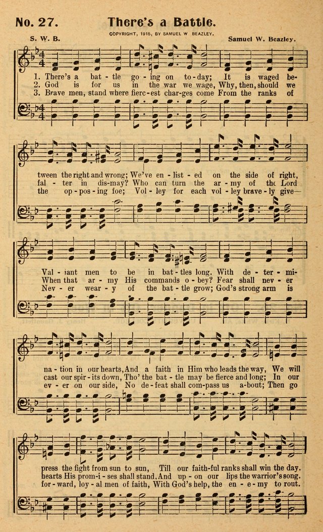 Songs of the New Crusade: a collection of stirring twentieth century temperance songs page 30