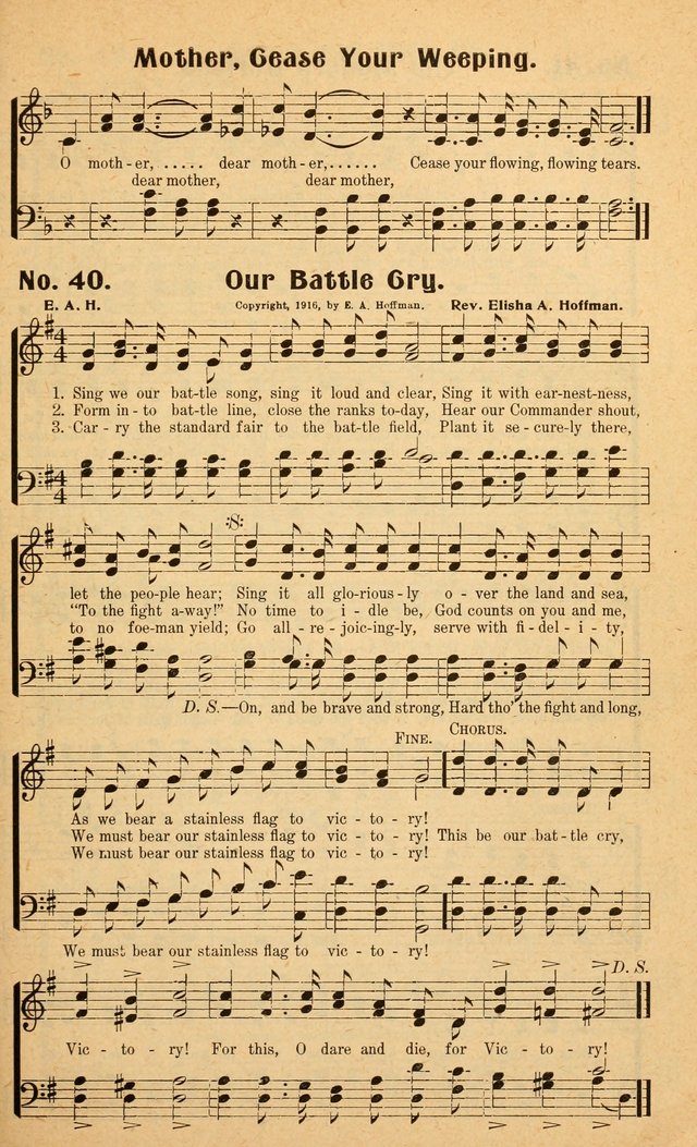 Songs of the New Crusade: a collection of stirring twentieth century temperance songs page 43