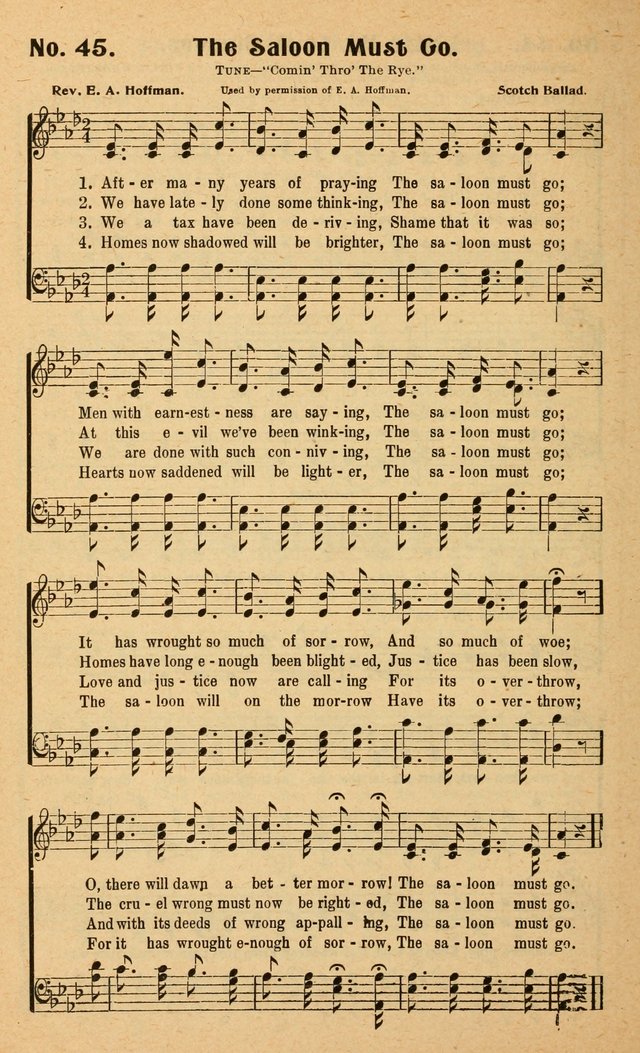 Songs of the New Crusade: a collection of stirring twentieth century temperance songs page 48