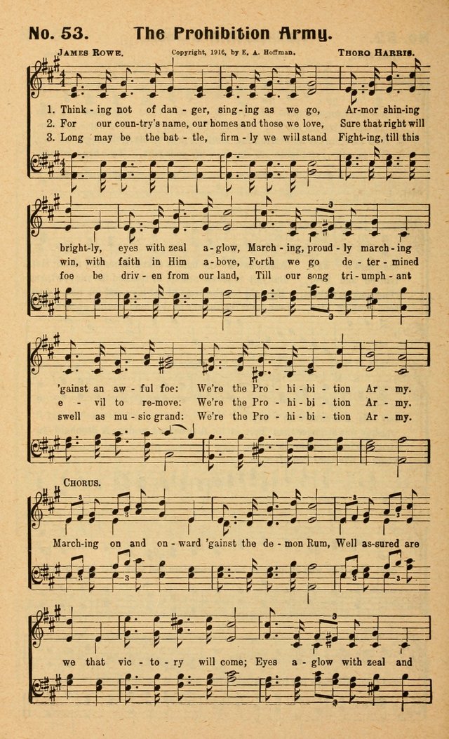 Songs of the New Crusade: a collection of stirring twentieth century temperance songs page 56
