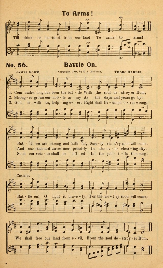 Songs of the New Crusade: a collection of stirring twentieth century temperance songs page 59