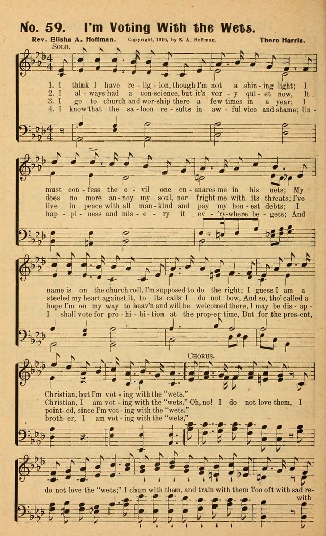Songs of the New Crusade: a collection of stirring twentieth century temperance songs page 60