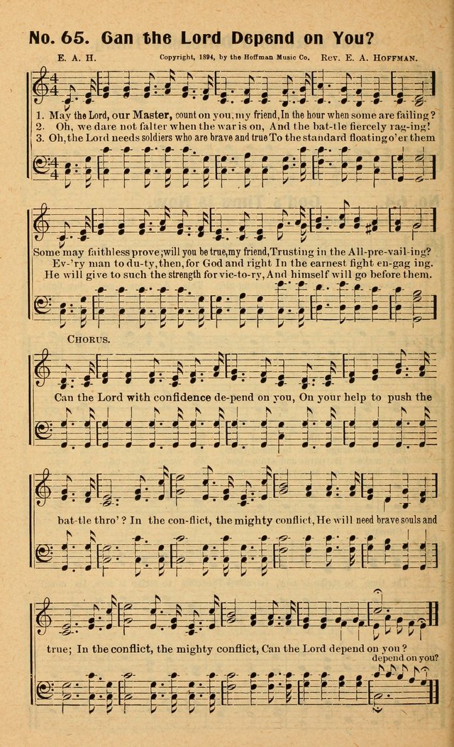 Songs of the New Crusade: a collection of stirring twentieth century temperance songs page 66