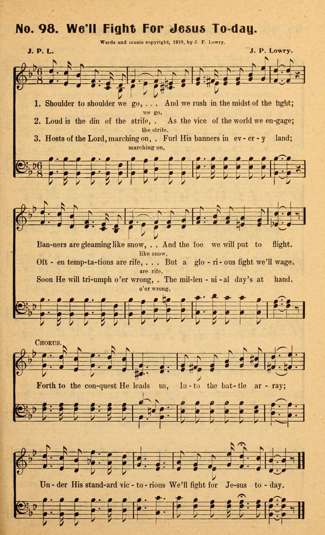 Songs of the New Crusade: a collection of stirring twentieth century temperance songs page 97