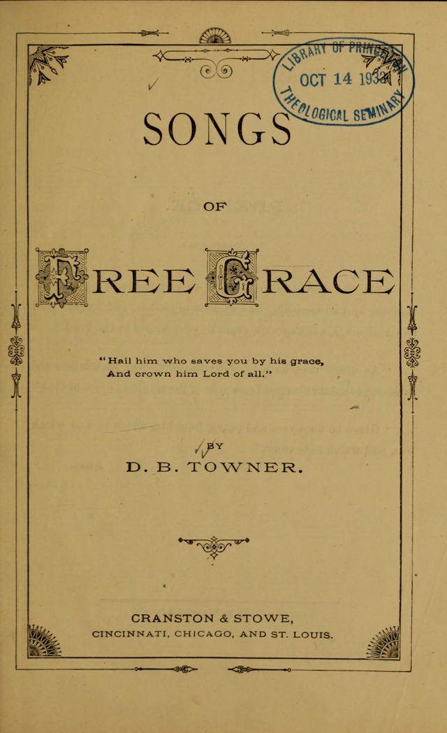 Songs of Free Grace page 1