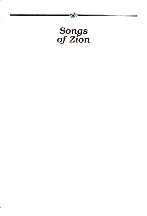 Songs of Zion page ii