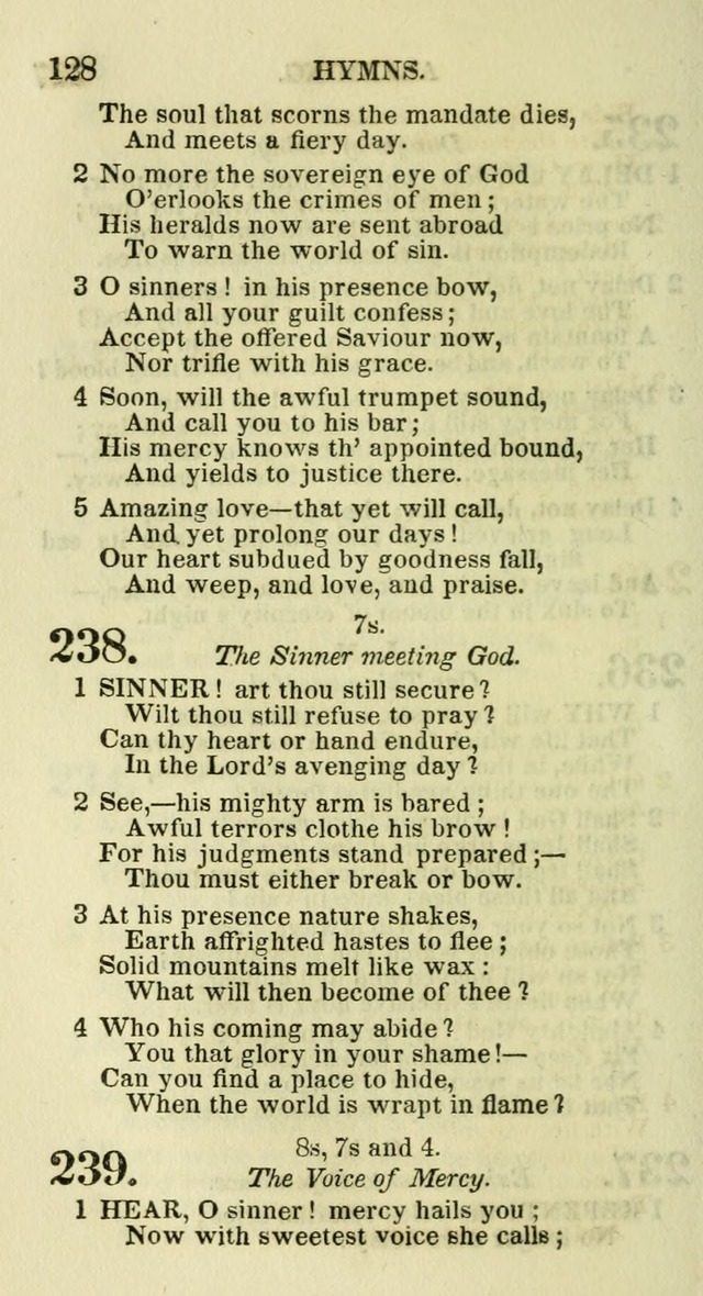 Social Psalmist: or hymns, selected for the private use and social meetings of evangelical Christians page 132