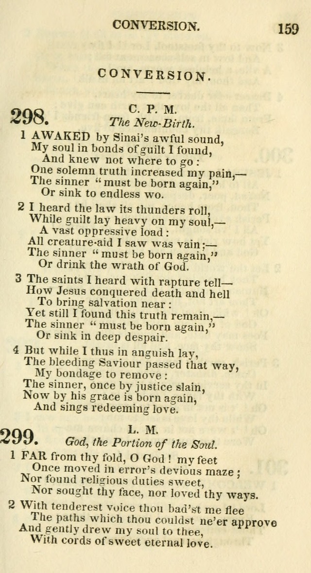 Social Psalmist: or hymns, selected for the private use and social meetings of evangelical Christians page 165