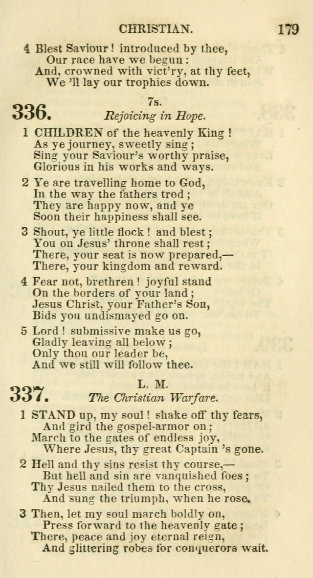 Social Psalmist: or hymns, selected for the private use and social meetings of evangelical Christians page 185