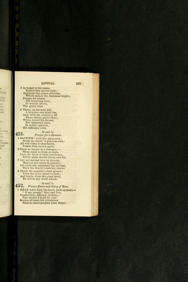 Social Psalmist: or hymns, selected for the private use and social meetings of evangelical Christians page 243