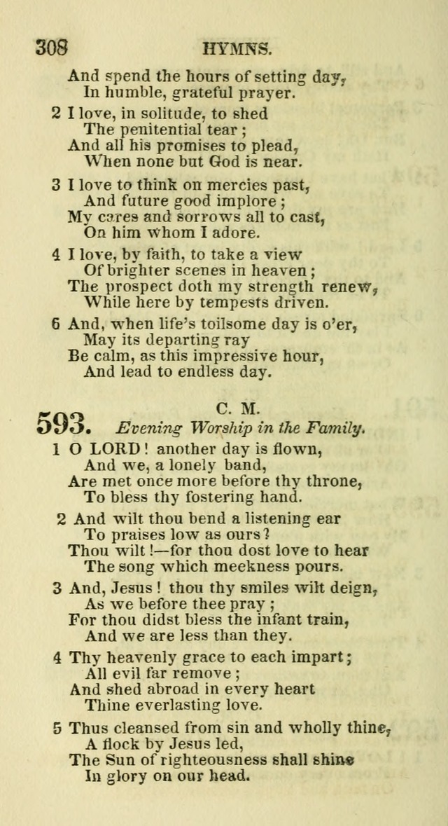 Social Psalmist: or hymns, selected for the private use and social meetings of evangelical Christians page 324