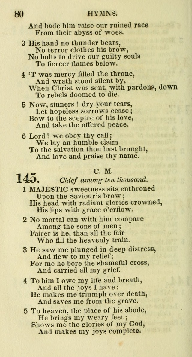 Social Psalmist: or hymns, selected for the private use and social meetings of evangelical Christians page 82