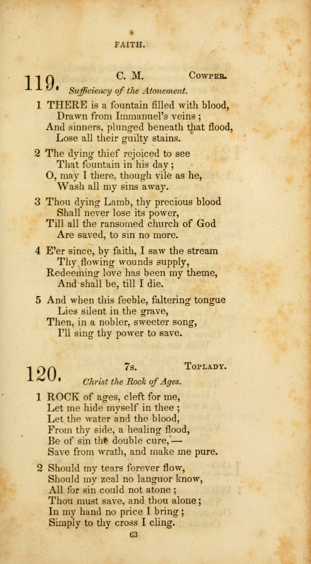 The Social Psalmist: a new selection of hymns for conference meetings and family worship page 63