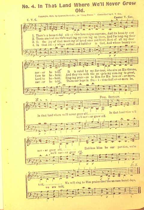 Song Praise: for Sunday school, revival and young people