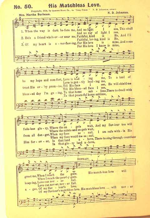 Song Praise: for Sunday school, revival and young people