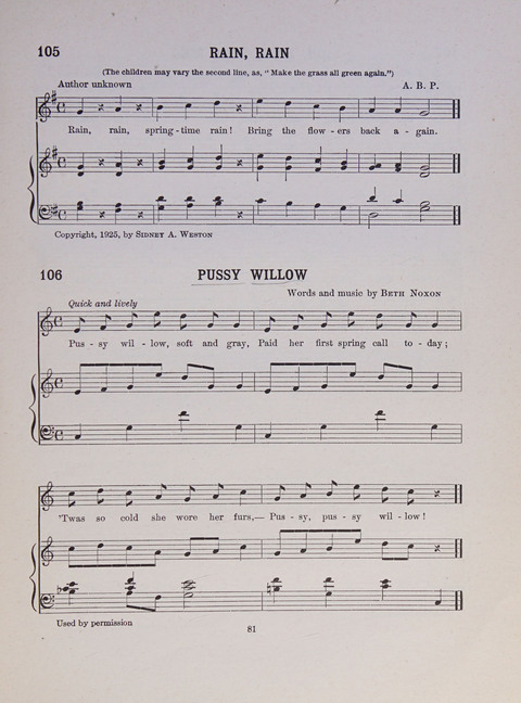 Song and Play for Children: for Sunday and weekday use page 81