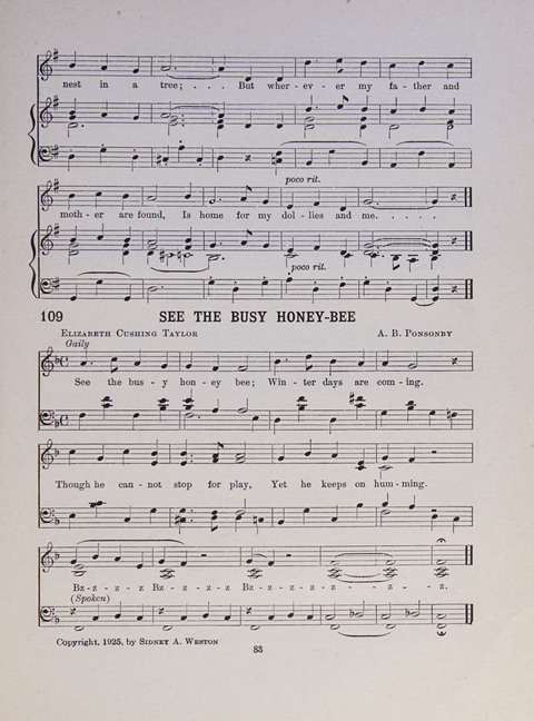 Song and Play for Children: for Sunday and weekday use page 83