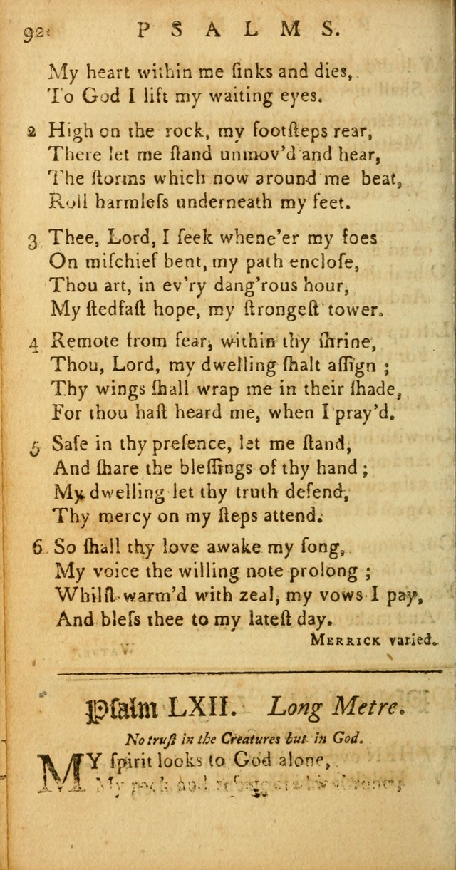 Sacred poetry: consisting of Psalms and hymns, adapted to Christian devotion, in public and private ; selected from the best authors, with variations page 100