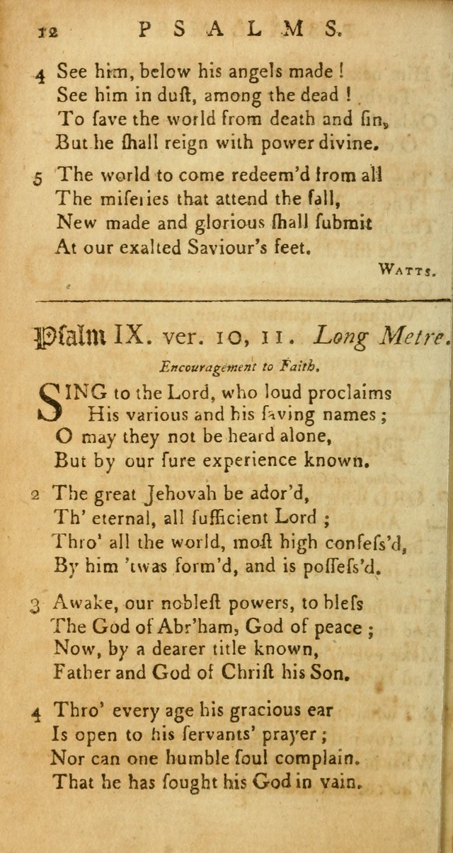 Sacred poetry: consisting of Psalms and hymns, adapted to Christian devotion, in public and private ; selected from the best authors, with variations page 18
