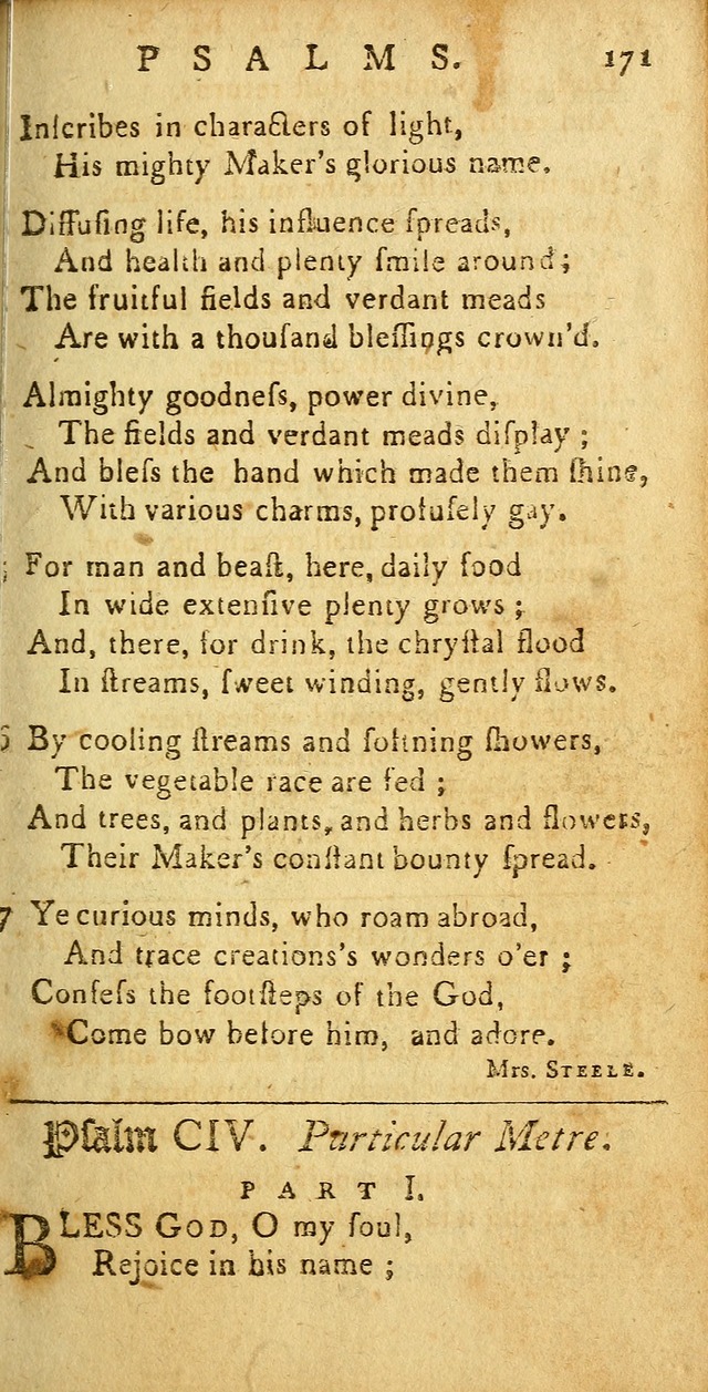 Sacred poetry: consisting of Psalms and hymns, adapted to Christian devotion, in public and private ; selected from the best authors, with variations page 181