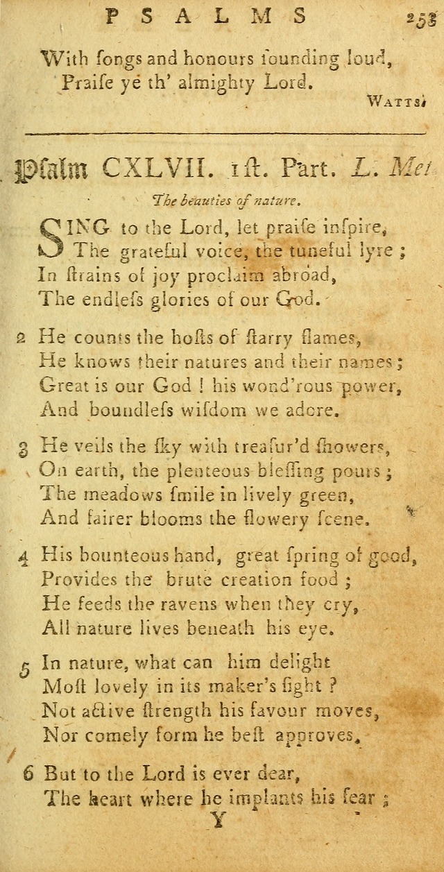 Sacred poetry: consisting of Psalms and hymns, adapted to Christian devotion, in public and private ; selected from the best authors, with variations page 263