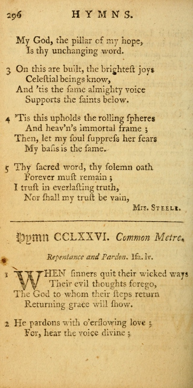 Sacred poetry: consisting of Psalms and hymns, adapted to Christian devotion, in public and private ; selected from the best authors, with variations page 582