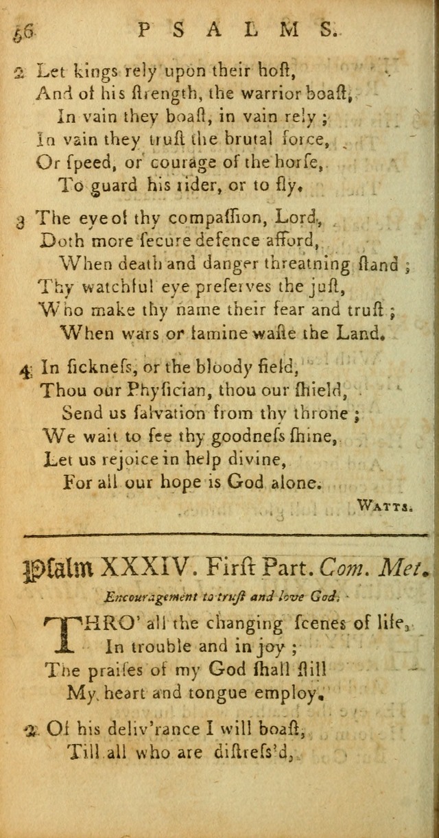 Sacred poetry: consisting of Psalms and hymns, adapted to Christian devotion, in public and private ; selected from the best authors, with variations page 64