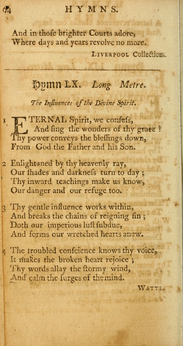 Sacred Poetry: consisting of psalms and hymns, adapted to Christian devotion, in public and private, selected from the best authors, with variations and additions page 344