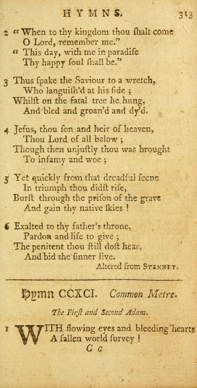 Sacred Poetry: consisting of psalms and hymns, adapted to Christian devotion, in public and private, selected from the best authors, with variations and additions page 593