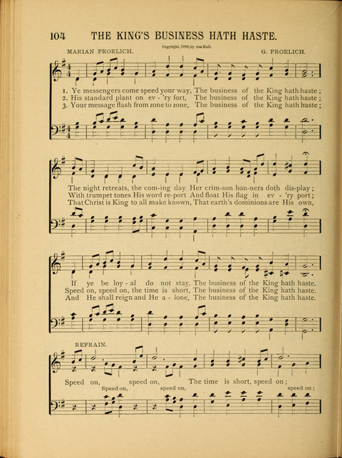 Songs of Praise and Delight: for sunday schools and young people