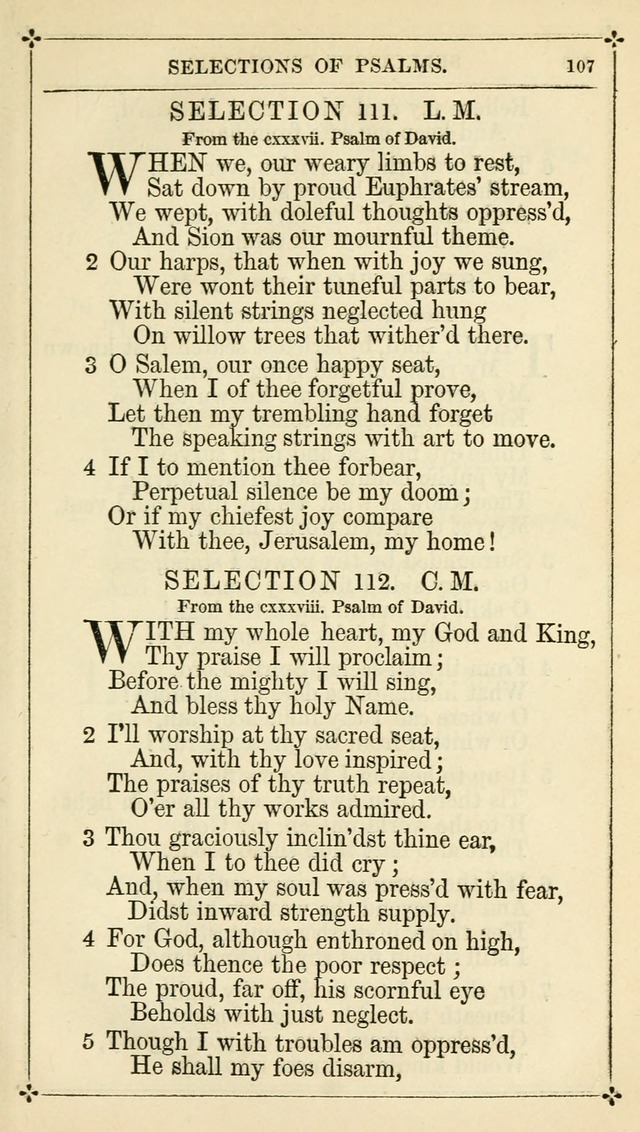 Selections from the Psalms of David in Metre: with hymns suited to the feasts and fasts of the church, and other occasions of public worship page 109