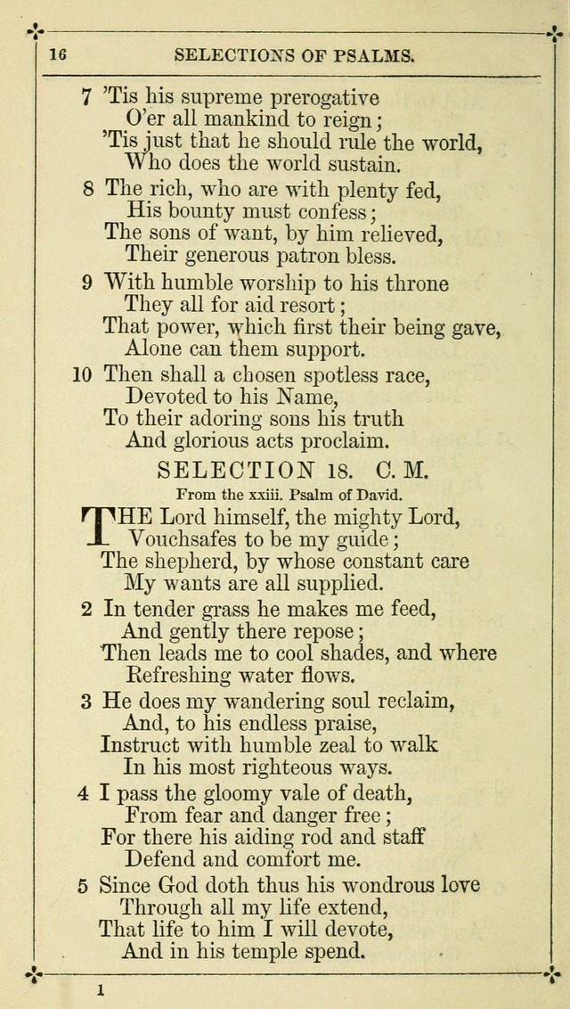 Selections from the Psalms of David in Metre: with hymns suited to the feasts and fasts of the church, and other occasions of public worship page 16