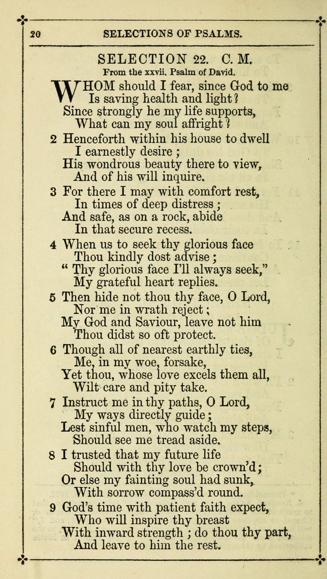 Selections from the Psalms of David in Metre: with hymns suited to the feasts and fasts of the church, and other occasions of public worship page 20