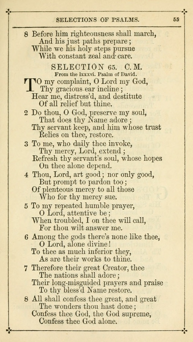 Selections from the Psalms of David in Metre: with hymns suited to the feasts and fasts of the church, and other occasions of public worship page 57