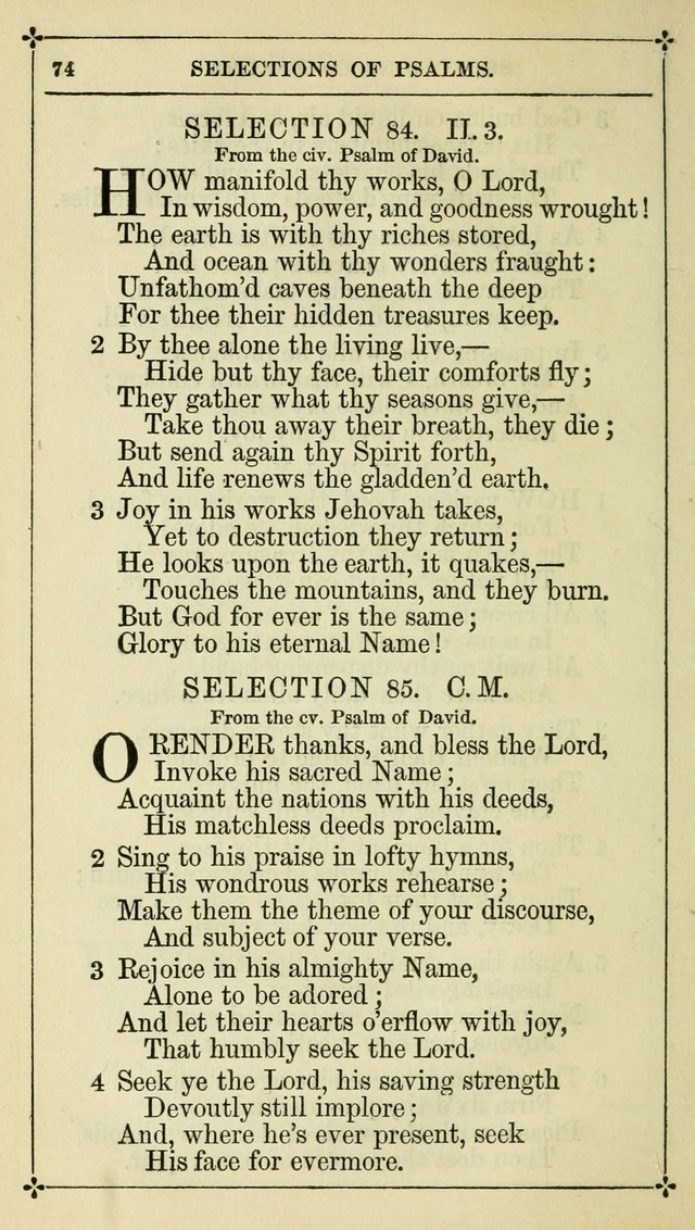 Selections from the Psalms of David in Metre: with hymns suited to the feasts and fasts of the church, and other occasions of public worship page 76