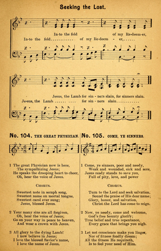 Songs of the Pentecost for the Forward Gospel Movement page 103