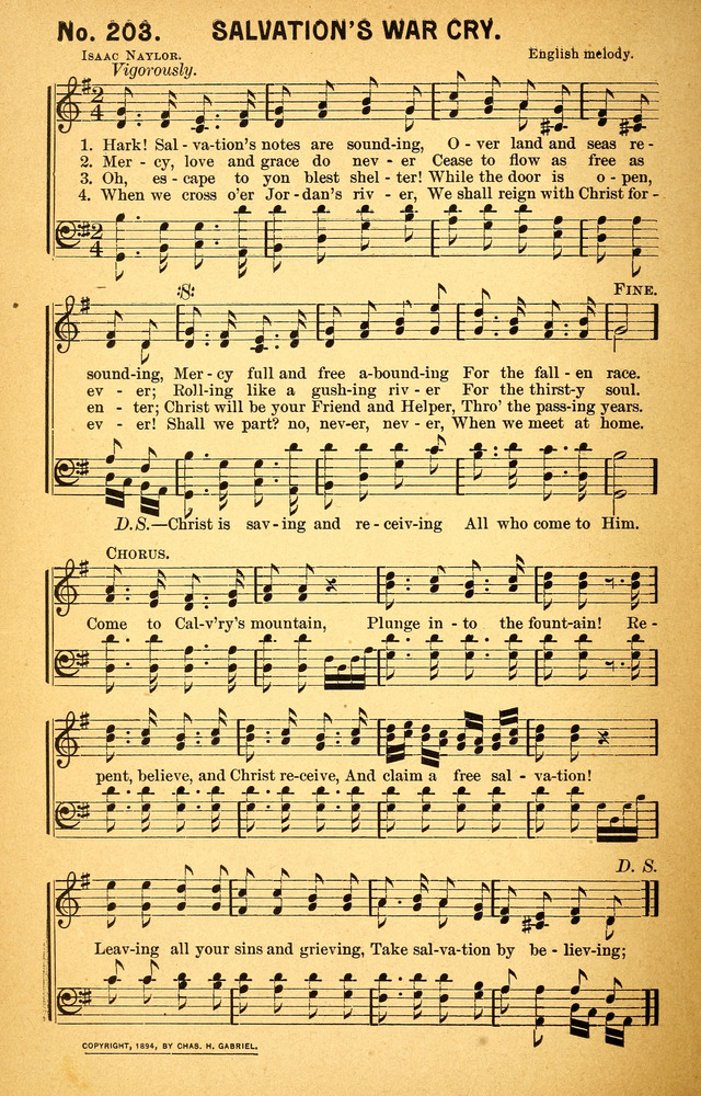 Songs of the Pentecost for the Forward Gospel Movement page 202