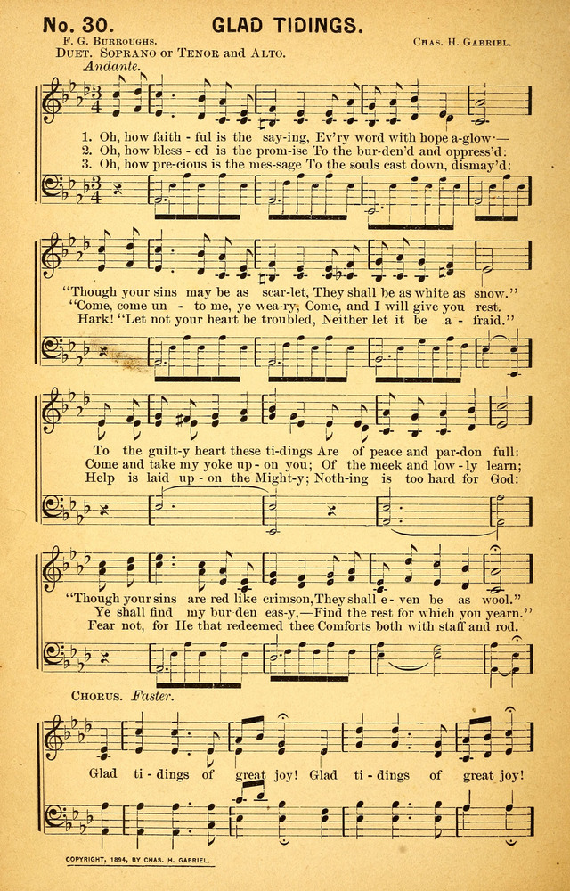 Songs of the Pentecost for the Forward Gospel Movement page 30